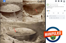 INFOGRAFIK: Konten Manipulatif, Foto Penemuan UFO di Mesir