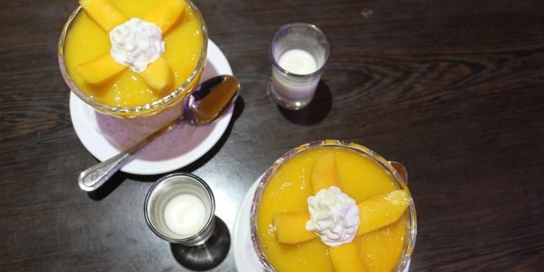 Dessert untuk Anda setelah menikmati menu utama, bisa pesan Mango Puding.