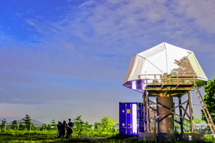 Teleskop robotik pemantauan Bulan Internasional yang ada di Institut Teknologi Sumatera (Itera) dan menjadi jaringan pengamatan bulan internasional mulai beroperasi.