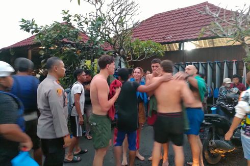 2 Perahu Rafting Terbalik di Sungai Ayung Bali, 9 WNA Selamat, 1 Masih Hilang