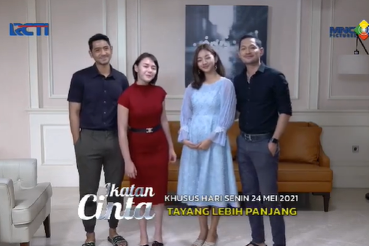 Episode Ikatan Cinta malam ini, Senin (24/5/2021) akan tayang dengan durasi lebih panjang daripada biasanya.