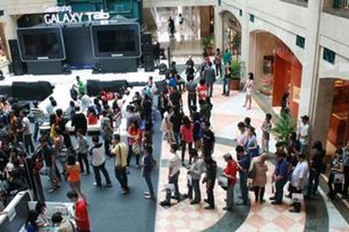 Samsung menggelar pameran satu hari, Sabtu, 1 Oktiber 2011 di Plaza Senayan Jakarta, sekaligus peluncuran tablet teranyarnya, Galaxy Tab 8.9.