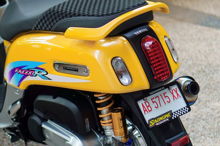 Modifikasi Yamaha Fazzio bergaya F1ZR Millenium