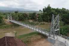 Jembatan Gantung Mbah Buto Tuntas, Hanya Boleh Dilintasi Pejalan Kaki dan Motor