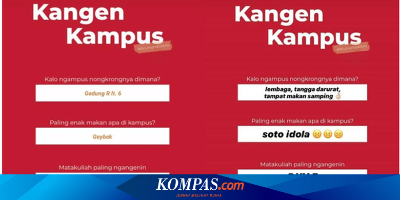 Ketika Mahasiswa Kangen Kampus...