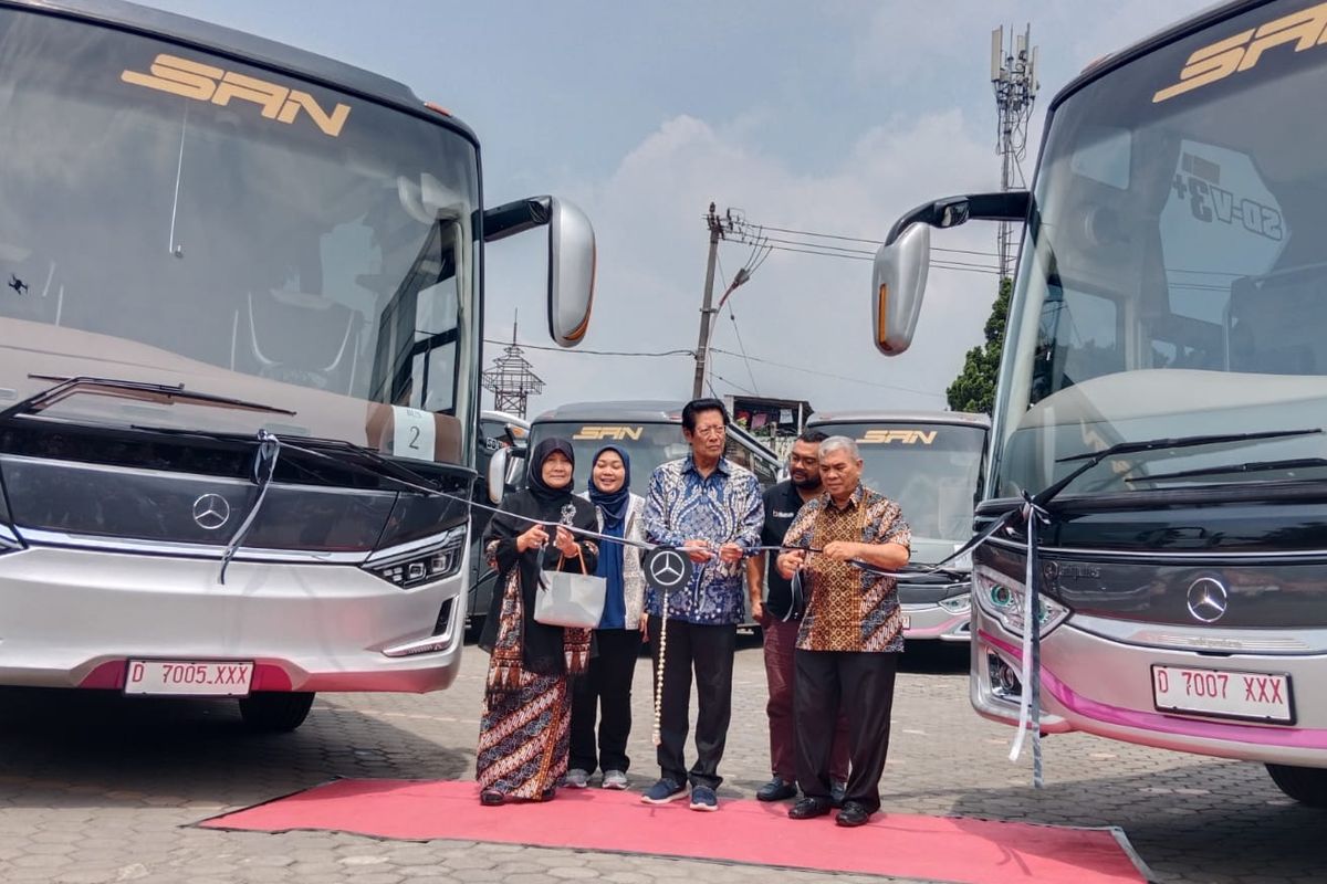 HUT ke-33 PO SAN luncurkan 10 bus