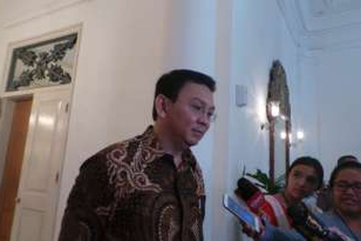Gubernur DKI Jakarta Basuki Tjahaja Purnama di Balai Kota DKI Jakarta, Jumat (22/7/2016).