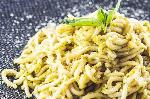 Resep Pasta Sagu Saus Pesto Edamame, Cocok untuk Diet Gluten dan Vegan