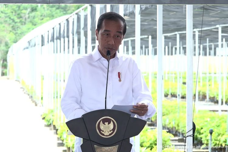 Presiden Joko Widodo (Jokowi) telah meresmikan Pusat Persemaian Mentawir di Kabupaten Penajam Paser Utara (PPU), Kalimantan Timur (Kaltim), pada Selasa (4/6/2024).