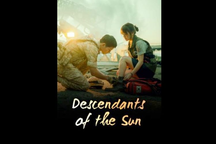 Poster drama Descendant Of The Sun (2016), dibintangi Song Joong Ki dan Song Hye Kyo