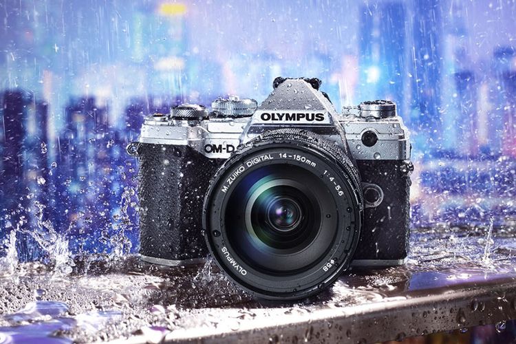 Ilustrasi kamera mirrorless olympus OM-D E-M5 Mark III