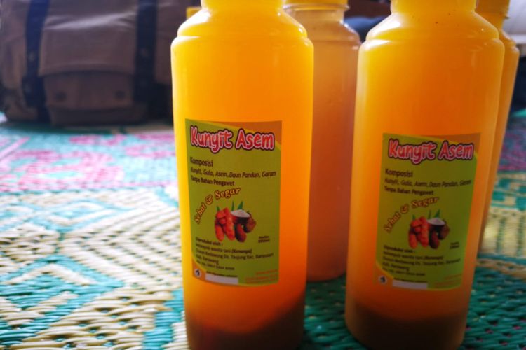 Jamu varian kunyit asem buatan Jubaedah