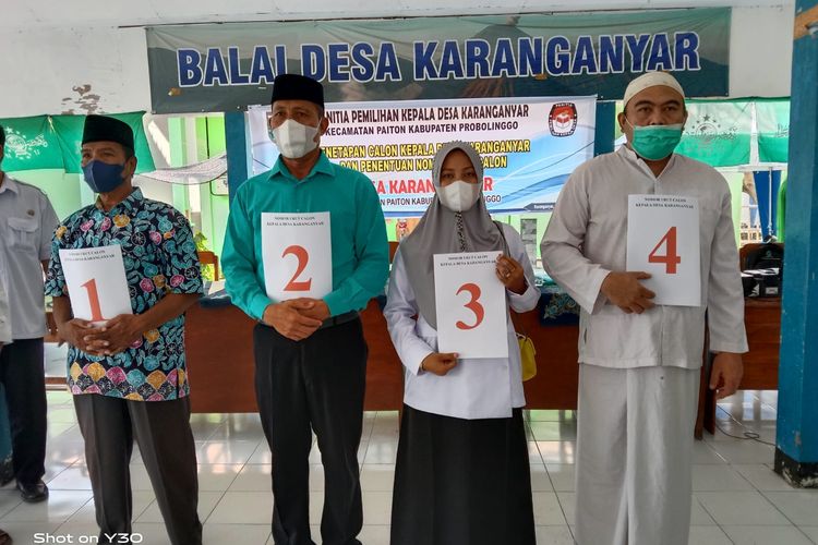 Panitia menetapkan empat cakades Karanganyar dari delapan orang yang mendaftar. 