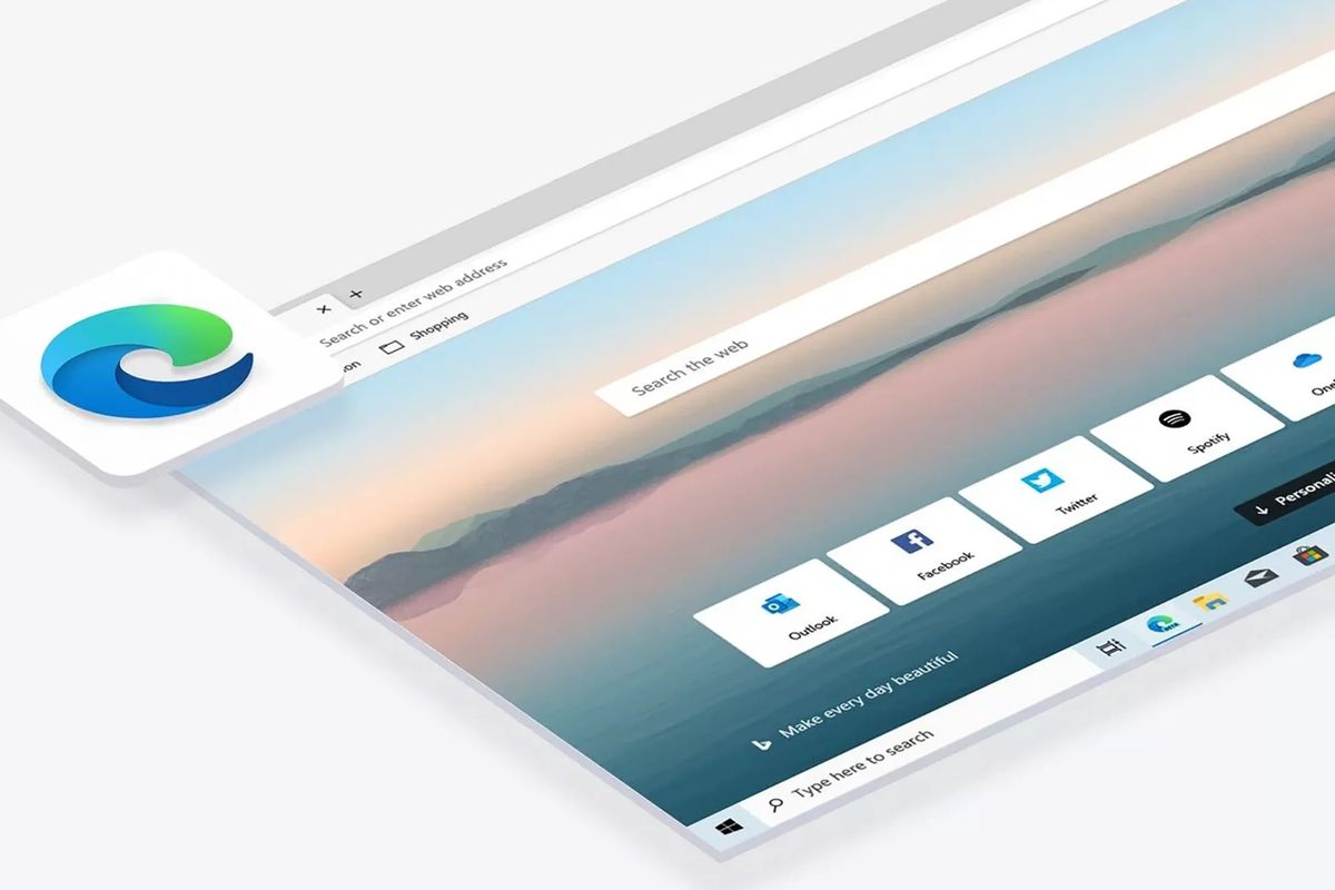 Ilustrasi Microsoft Edge