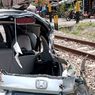 Kronologi Honda Jazz Tertabrak Kereta Api di Blitar, Pengemudi Selamat meski Mobil Ringsek