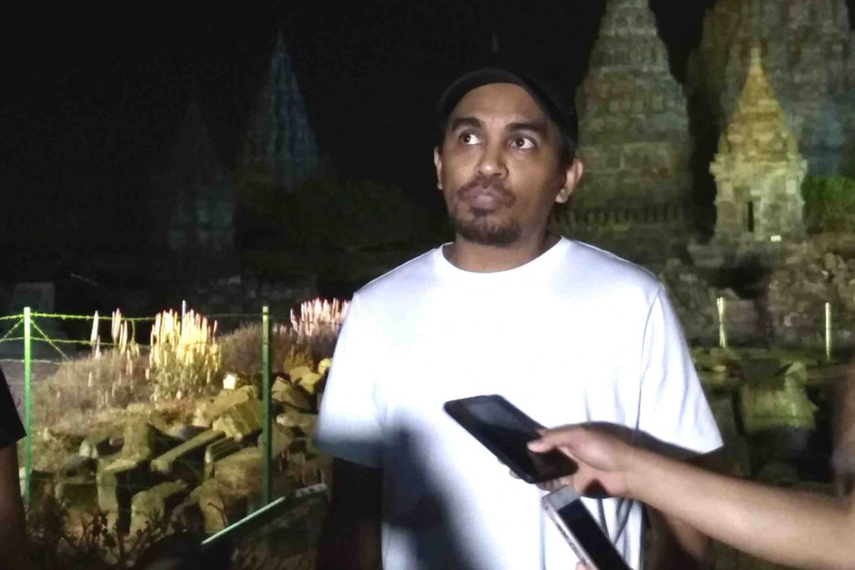 Musisi Glenn Fredly di Prambanan Jazz Festival, Minggu (19/8/2018) malam. 