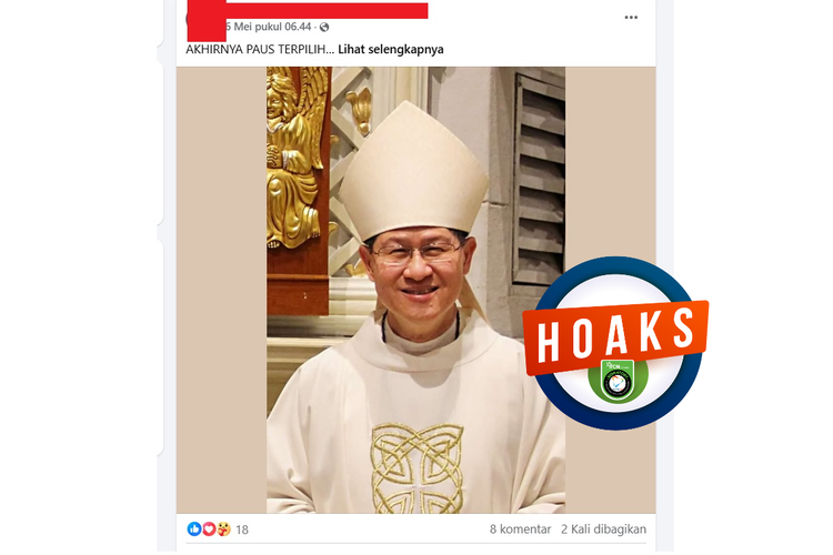 INFOGRAFIK: Hoaks Luis Antonio Tagle Terpilih Jadi Paus, Unggahan Muncul Sebelum Konklaf