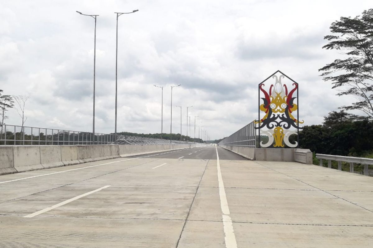 Ikon Tol Balikpapan-Samarinda, Jembatan Manggar, Jumat (7/9/2018).