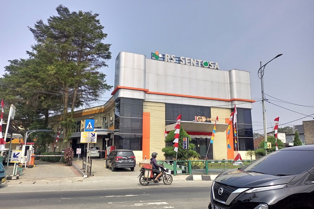 Kondisi rumah sakit yang menjadi lokasi terjadinya bayi tertukar setahun lalu di Kecamatan Kemang, Kabupaten Bogor, Jawa Barat.