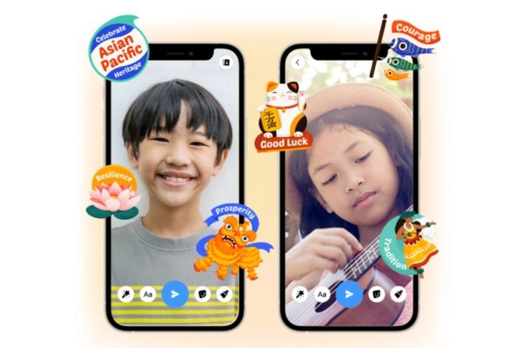 Enam stiker baru di aplikasi Messenger Kids