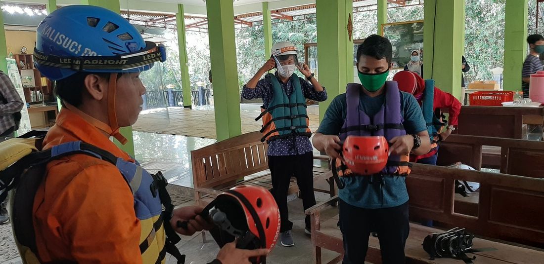 Simulasi Pembukaan Kawasan Gua Kalisuci, Gunungkidul, Jumat (12/6/2020)