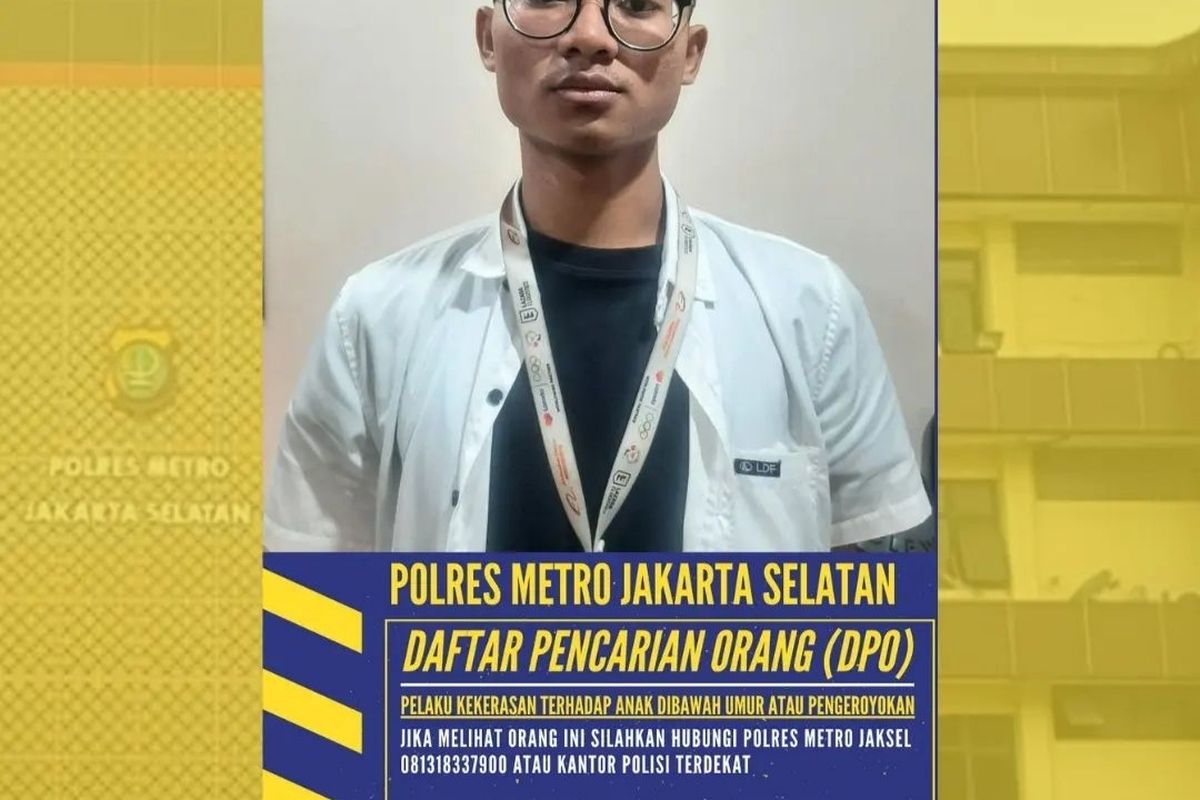 Penyidik Polres Metro Jakarta Selatan telah mengeluarkan daftar pencarian orang (DPO) terhadap seorang bernama Damara Altaf Alawdin alias Mantis terkait kasus pengeroyokan yang terjadi di SMA Negeri 70 Jakarta