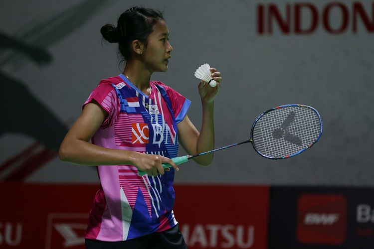 Putri Kusuma Wardani saat bertanding pada Indonesia Masters 2022 di Istora Senayan bulan Januari 2022. Terkini, Putri berhasil melaju ke perempat final Taipei Open 2023. 