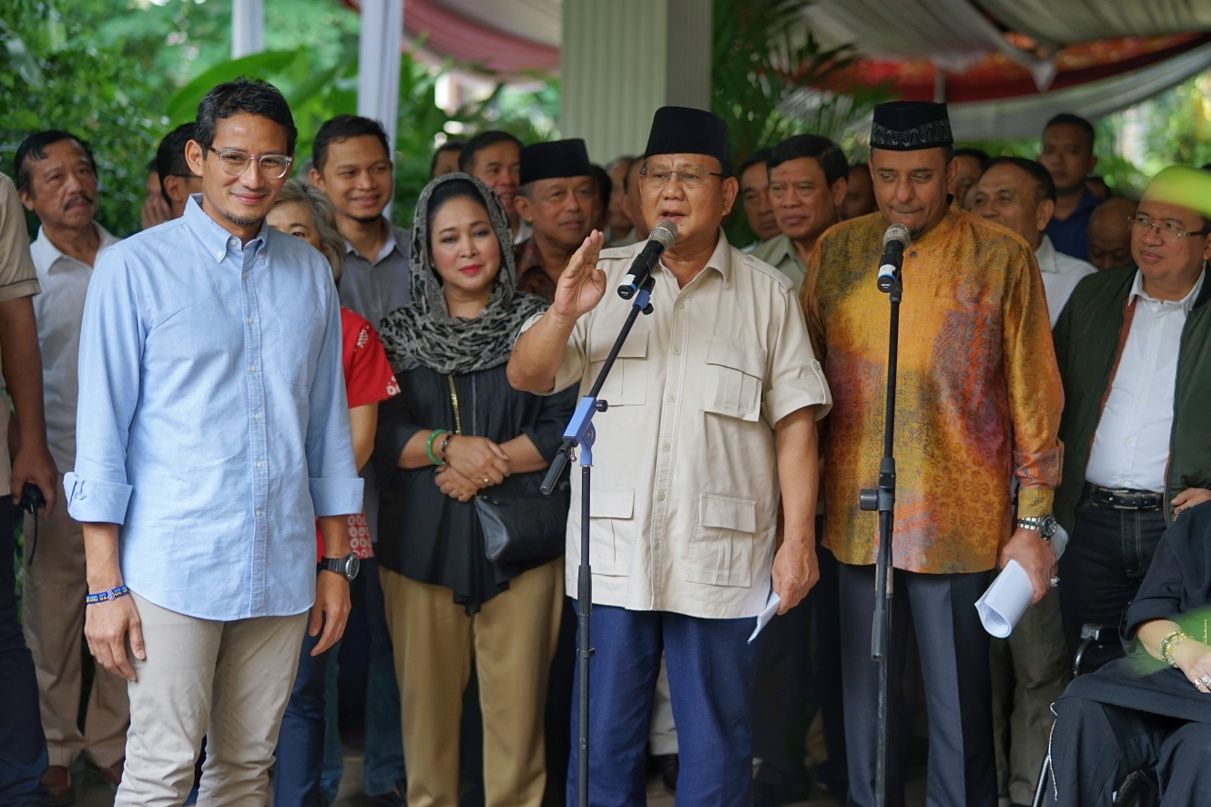 Sambil Tertawa, Prabowo Sebut Pengumuman KPU Dilakukan secara Senyap