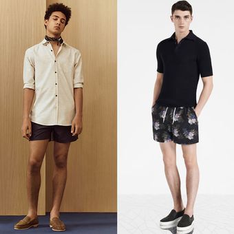 swimshort dengan sepatu