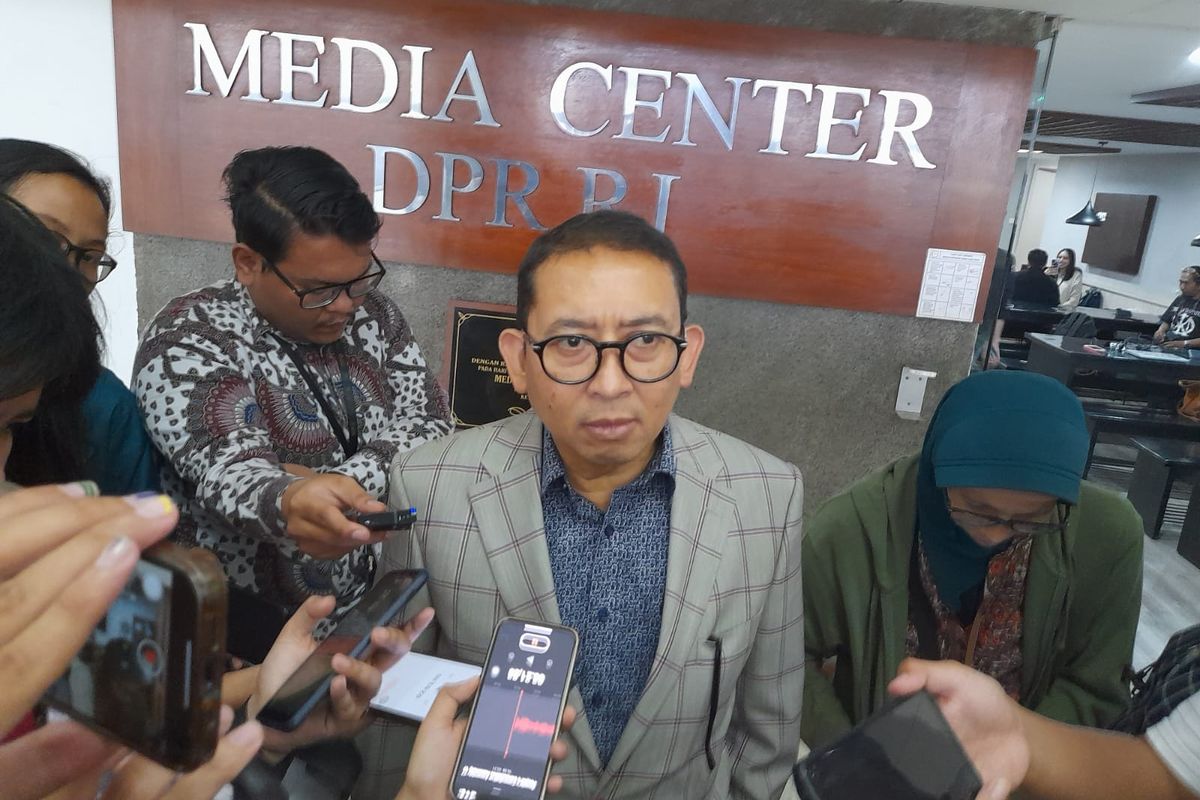 Wakil Ketua Umum Partai Gerindra Fadli Zon ditemui di Kompleks Parlemen Senayan, Jakarta, Jumat (25/8/2023).