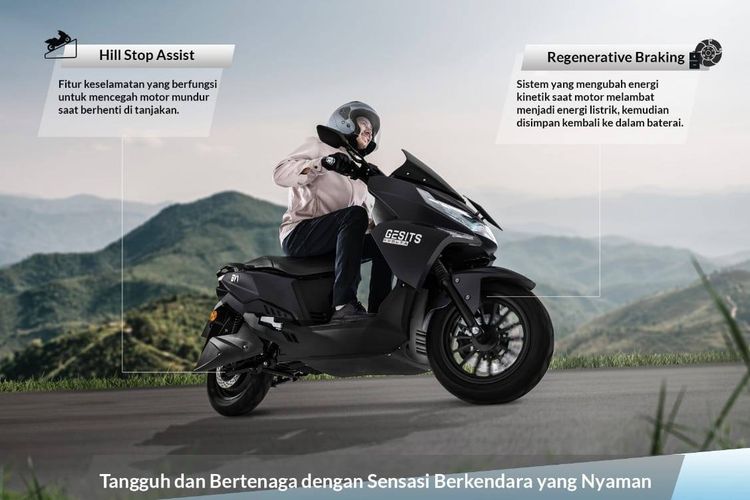 Calon motor listrik Gesits GV1