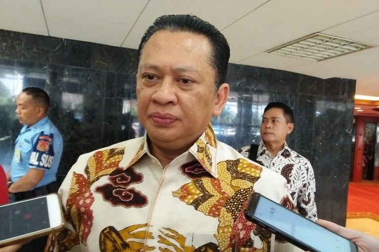 Ketua DPR RI Bambang Soesatyo di Kompleks Parlemen, Senayan, Jakarta, Kamis (27/6/2019).