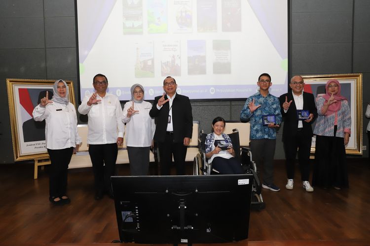 Peluncuran sembilan buku Perpusnas mengusung tema Kearifan Lokal untuk Warisan Masa Depan pada Senin, 16 Juni 2025.

