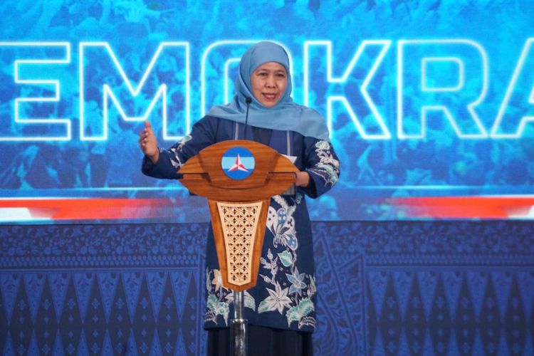 Di Musda Demokrat Jatim, Khofifah Dorong Emil Dardak Jadi 