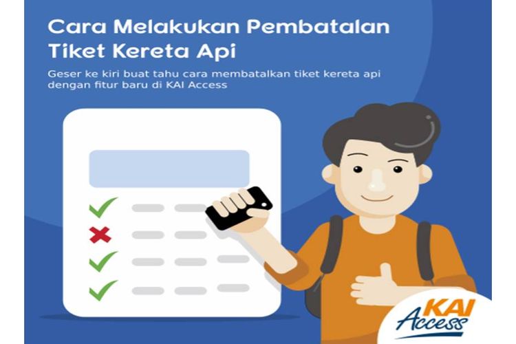 Pembatalan tiket melalui aplikasi KAI Access