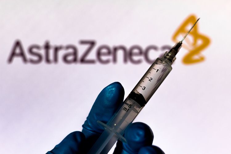 Ilustrasi vaksin AstraZeneca-Oxford yang dinamai AZD1222.