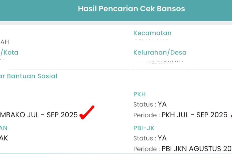 Cara cek penerima bansos di aplikasi Cek Bansos Kemensos. Cara cek penerima PKH Oktober 2025. Cek PKH 2025. PKH tahap 4 2025.