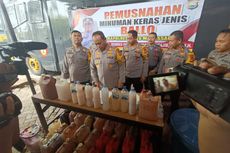 Ribuan Liter Miras Tradisional Makassar Diamankan, Dipasok dari 4 Kabupaten