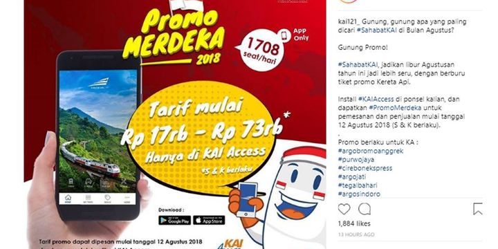 Promo Merdeka PT KAI