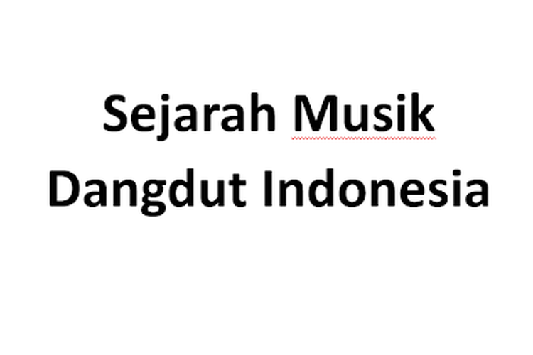 sejarah musik dangdut indonesia