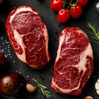 Ilustrasi daging sapi. 