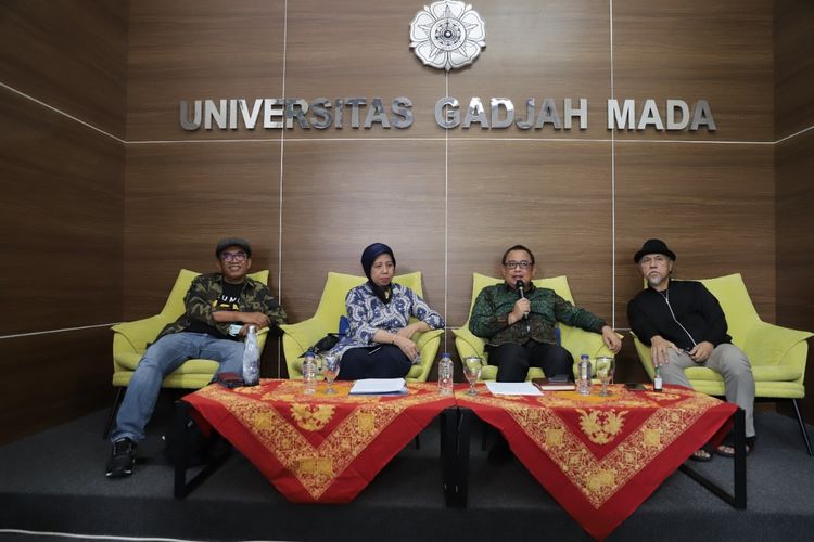 Jumpa pers terkait rangkaian acara Dies Natalis ke-73 Universitas Gadjah Mada (UGM). (Foto dokumentasi Humas UGM).