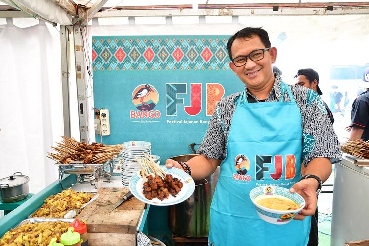 Salah satu kuliner langka di Festival Jajanan Bango 2019, sate kuah H. Diding, digelar pada 16 hingga 17 Maret 2019 di Jakarta. 
