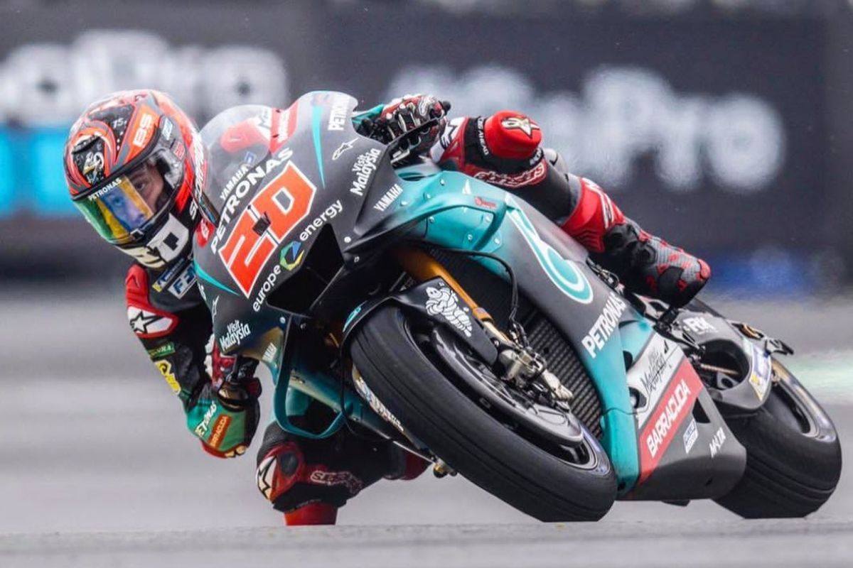 Fabio Quartararo finis di urutan kedelapan di GP Le Mans 2019.