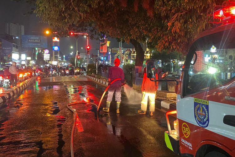 Tumpahan Oli di Jalan Margonda Depok Terjadi 3 Kali dalam 3 Hari, 4 Kendaraan Terjatuh