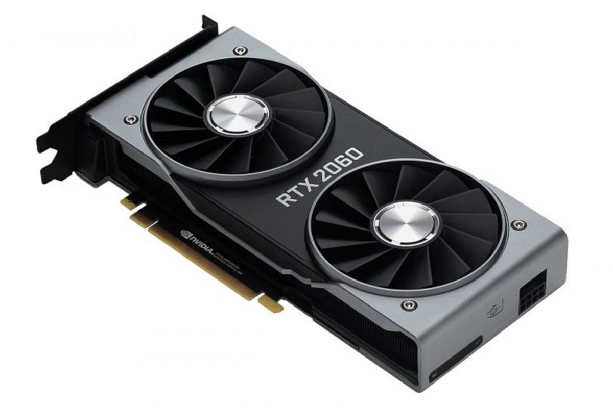 Ilustrasi kartu grafis Nvidia GeForce RTX 2060