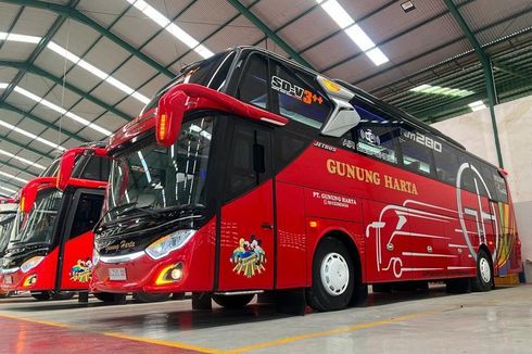 Bus Baru PO Gunung Harta, Pakai Bodi Jetbus SD-V 3++ 