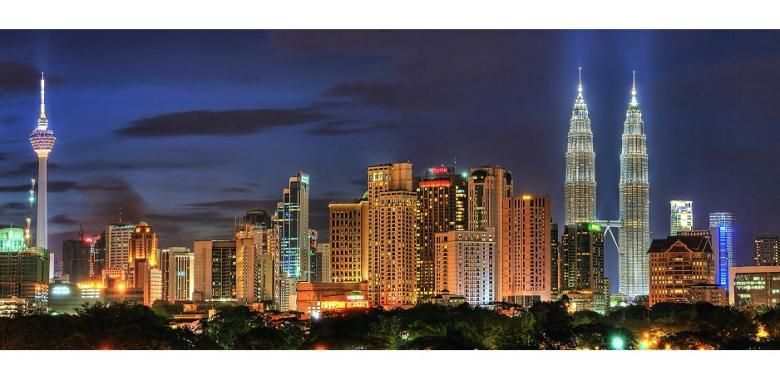 Panorama kota Kuala Lumpur, Malaysia.