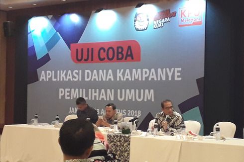 KPU Gelar Uji Coba Aplikasi Dana Kampanye Pemilu 2019