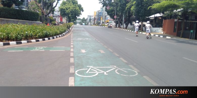 Polisi Akan Tilang Kendaraan yang Masuk Jalur Sepeda